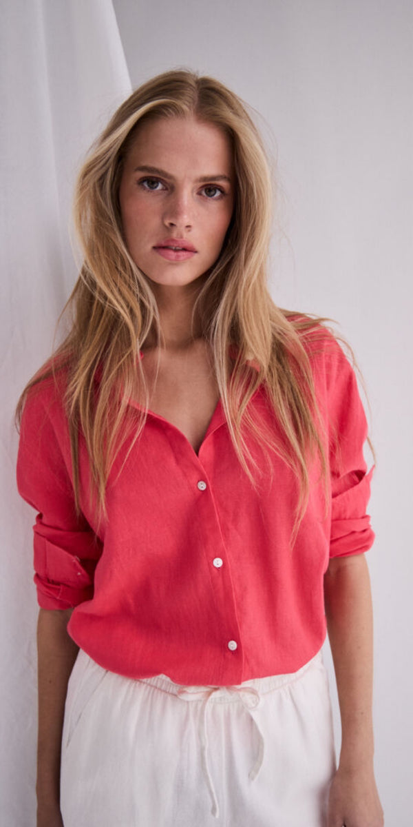 売れ筋商品|||イチ シャツ レディース トップス LINNO - Button-down blouse - natural ecru イチ レディース シャツ トップス LINNO - Button-down blouse