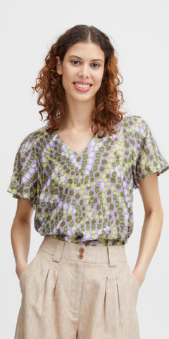 b young IBANO Blouse in Orchid Bloom Mix