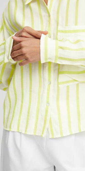 b young FUNDA Shirt in Sunny Lime Mix