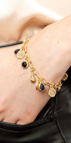Bibi Bijoux Gold Savanna Charm Bracelet
