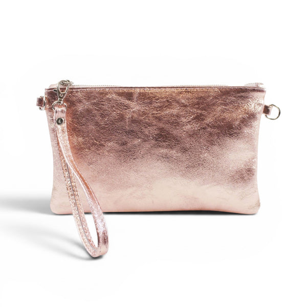 Metallic Leather Multi-way Bag