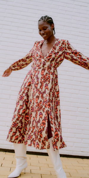 b young IBANO Dress in Cayenne Mix