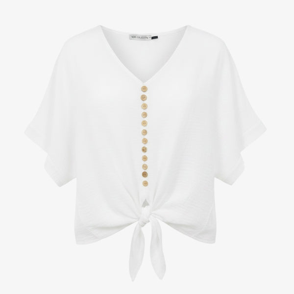 Button Up Tie Top (various colours)