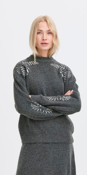 B Young MAGGE Embroidered Jumper