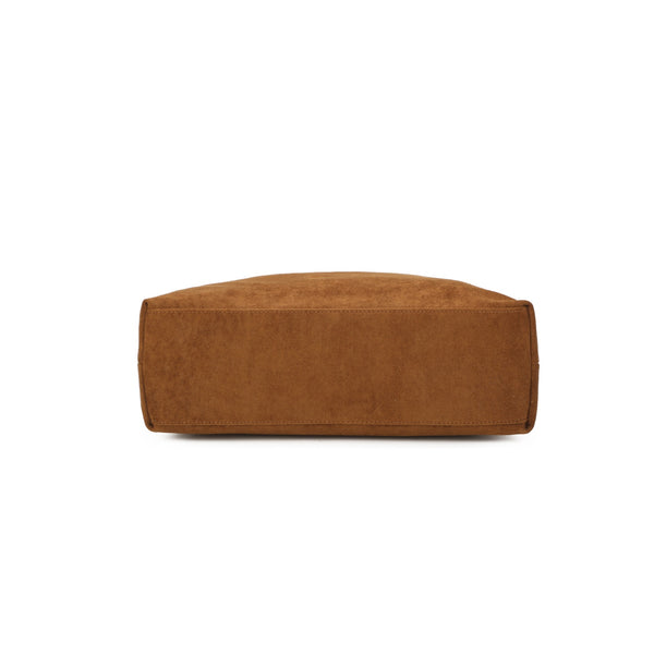 Zip Detail Suede Hobo Bag (various colours)