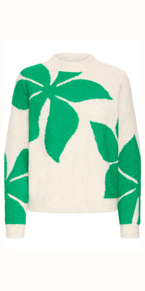 b young OMEA Flower Jumper in Leprechaun Green