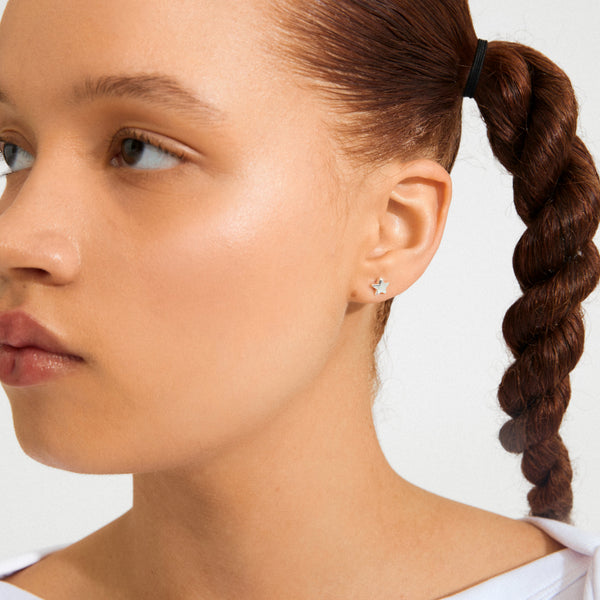 Pilgrim AVA Star Earrings in Silver - TheSecretCloset.Boutique