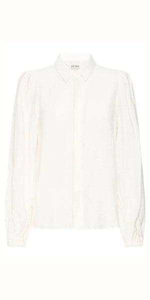 ICHI RHINES Shirt in Cloud Dancer