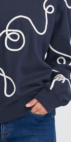 ICHI KASURA Sweater in Total Eclipse