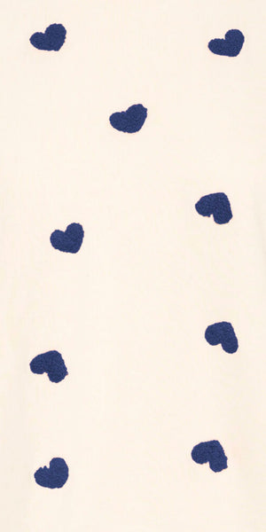 ICHI KASURA Sweater in Patriot Blue Heart