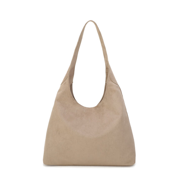 Zip Detail Suede Hobo Bag (various colours)