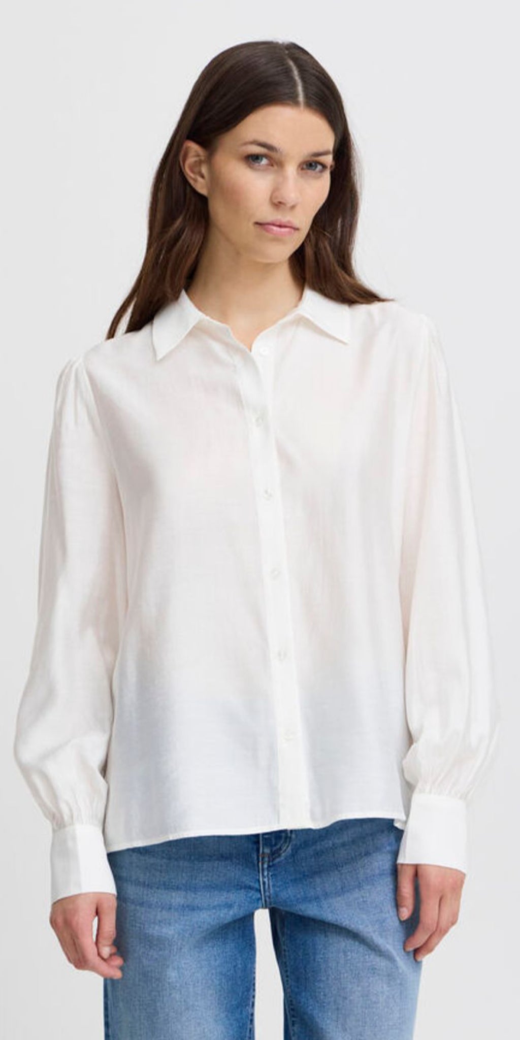ICHI KARLANI Shirt in Cloud Dancer