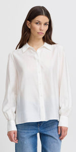 ICHI KARLANI Shirt in Cloud Dancer