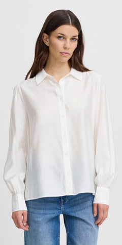 ICHI KARLANI Shirt in Cloud Dancer