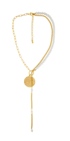 Audrey IN:STORE Short Dot Pearl Mix Necklace Gold (pre order)