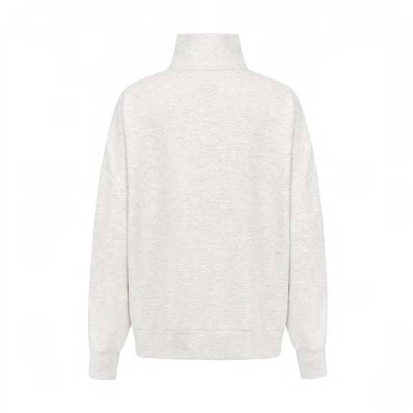 BORN NOULI Supersoft Half Zip Sweatshirt in Marl