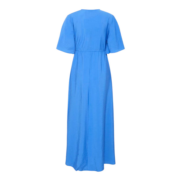 b young HAILEY V Neck Maxi Dress in Palace Blue - TheSecretCloset.Boutique
