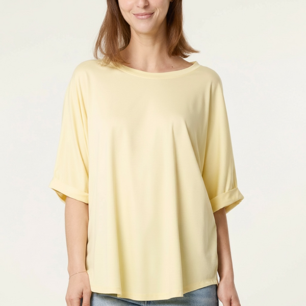Boxy T Shirt in Lemon