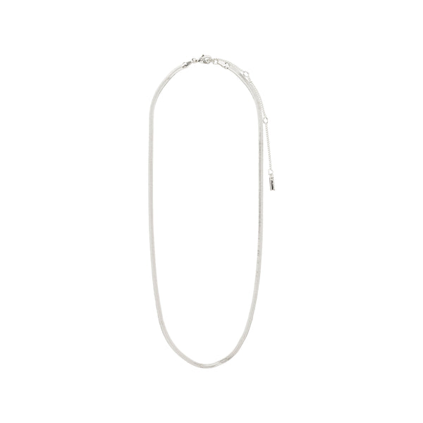 Pilgrim JOANNA Flat Snake Chain Necklace in Silver - TheSecretCloset.Boutique