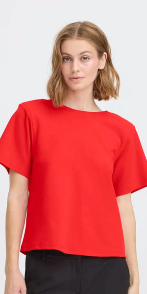 ICHI MATINE Top in Racing Red