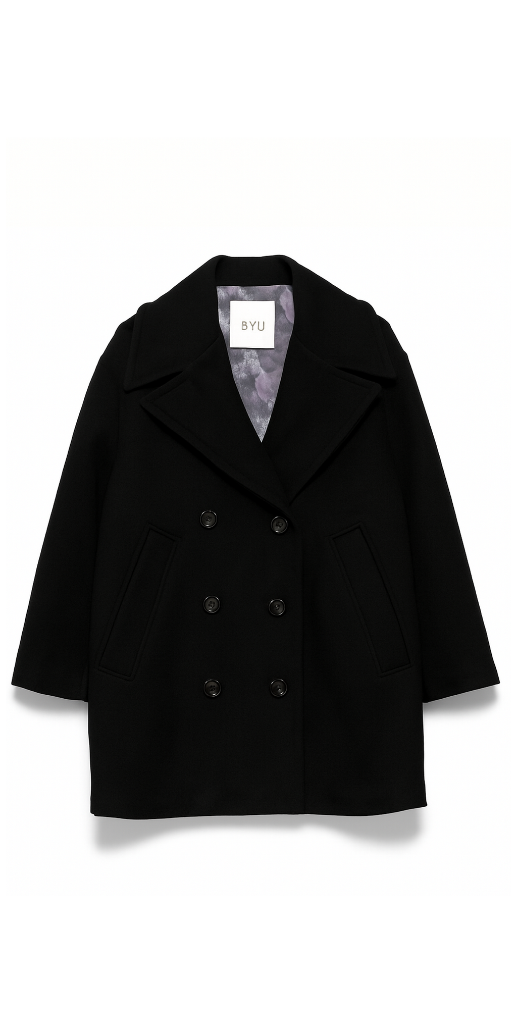 B-Yu Boxy Black Coat