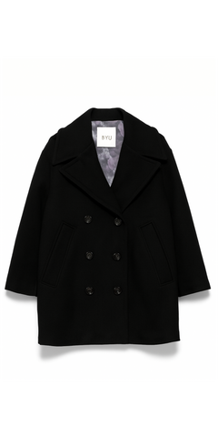 B-Yu Boxy Black Coat