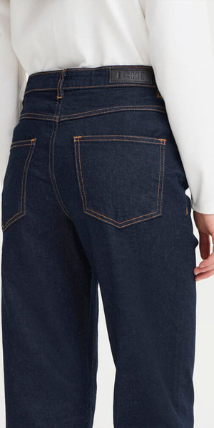 ICHI TWIGGY RAVEN Cropped Jeans in Denim Authentic