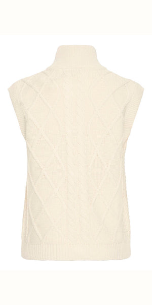 ICHI DESTAN Waistcoat in Sandshell