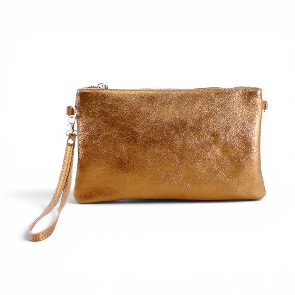 Metallic Leather Multi-way Bag