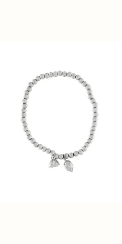 COURAGE Fall Stretch Bracelet in Silver