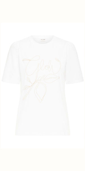 PULZ JULIETTE T Shirt in White