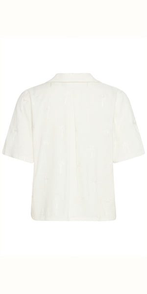 ICHI PALMIE Shirt in Cloud Dancer