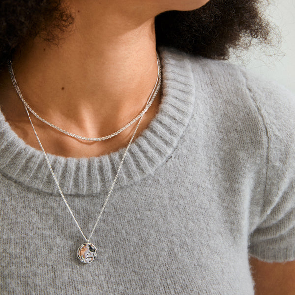 Pilgrim DECLAN Necklace 2-in-1 Set in Solver - TheSecretCloset.Boutique