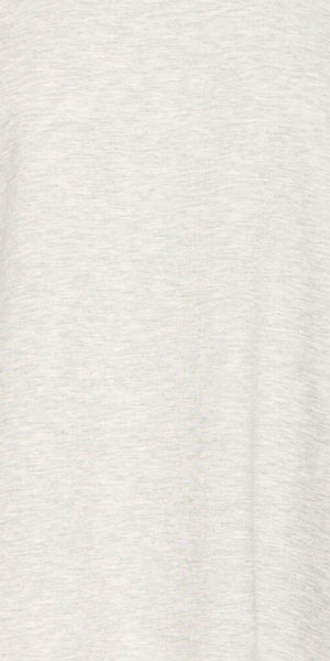 ICHI COZY Long Sleeve Top in Light Grey Melange