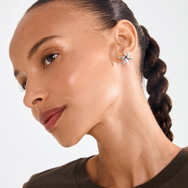 Pilgrim PRISM Earrings in Silver - TheSecretCloset.Boutique