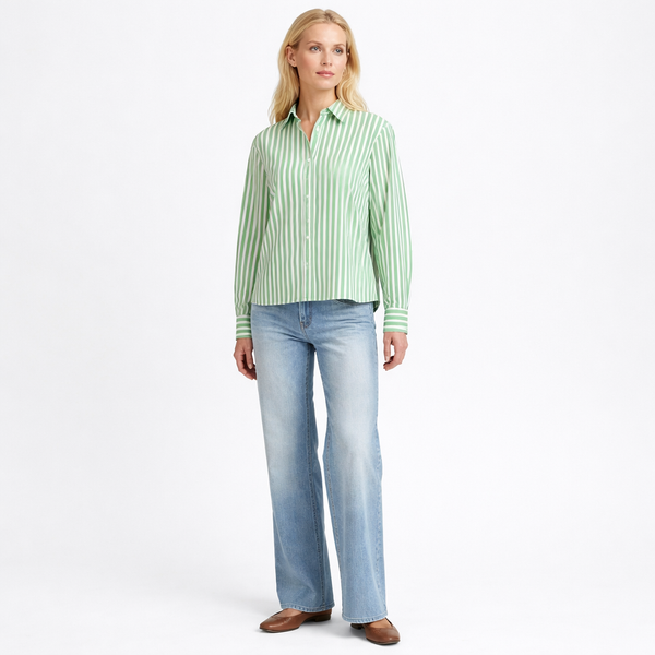 b young HETILA Shirt in Leprechaun Green