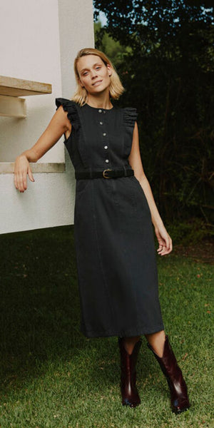 b young KAMILLA Dress in Black