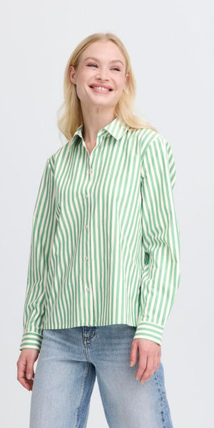 b young HETILA Shirt in Leprechaun Green