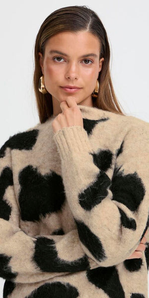 b young MINYAX Jumper in Humus Mix
