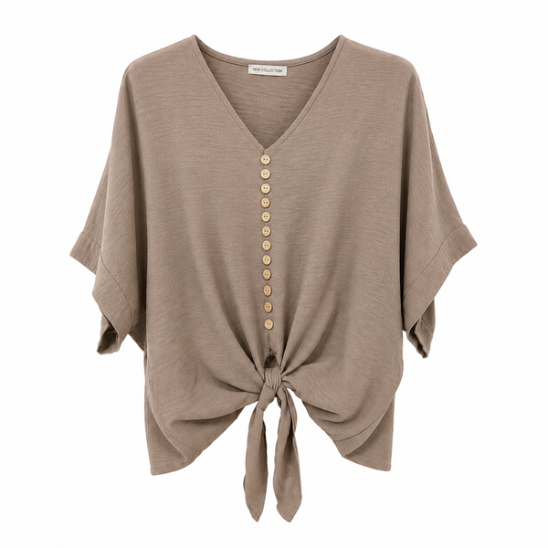 Button Up Tie Top (various colours)