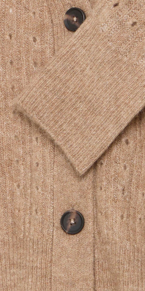 b young MONNA Cardigan in Walnut Melange