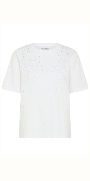 PULZ KADEN T Shirt in Bright White