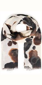 b young WALLAM Scarf in Cow Hide