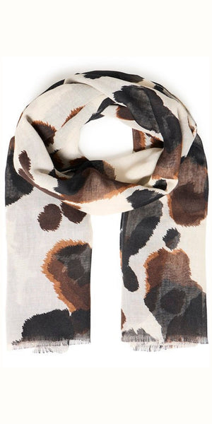 b young WALLAM Scarf in Cow Hide