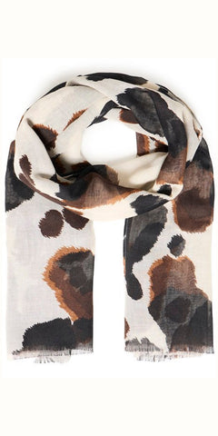 b young WALLAM Scarf in Cow Hide
