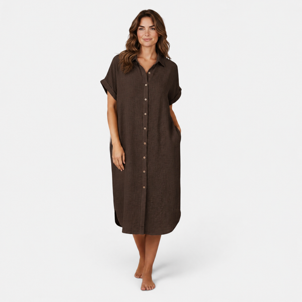Cotton Pocket Shirt Dress (various colours)