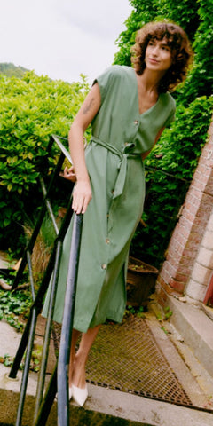 b young DALANO Dress in Sea Spray