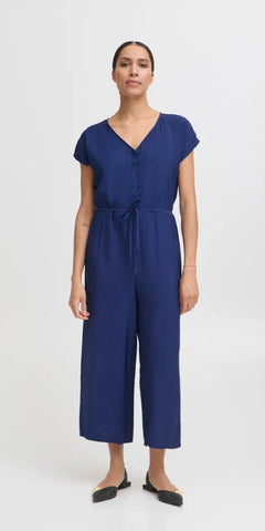b young HAILEY Jumpsuit in Medieval Blue (pre-order)
