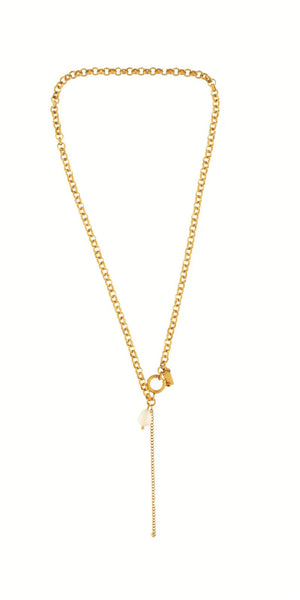 DANSK JOY Waterproof Link Pearl Necklace
