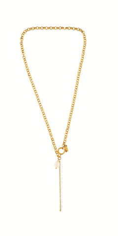 DANSK JOY Waterproof Link Pearl Necklace